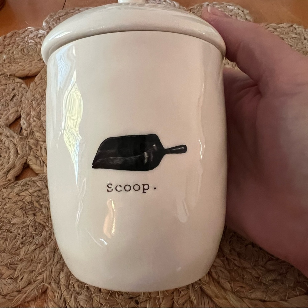 Small Rae Dunn “Scoop” Canister